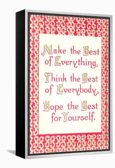 Make the Best of It-null-Framed Stretched Canvas