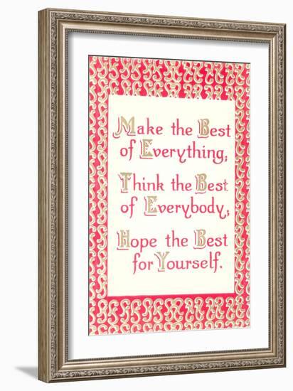 Make the Best of It-null-Framed Art Print