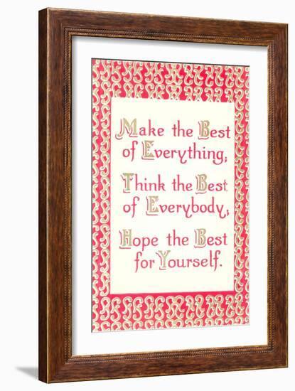 Make the Best of It-null-Framed Art Print