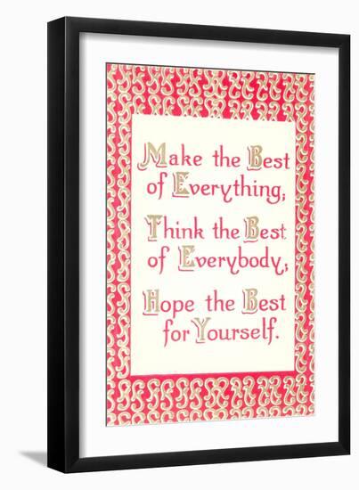 Make the Best of It-null-Framed Art Print