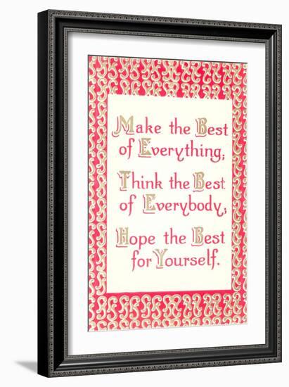 Make the Best of It-null-Framed Art Print