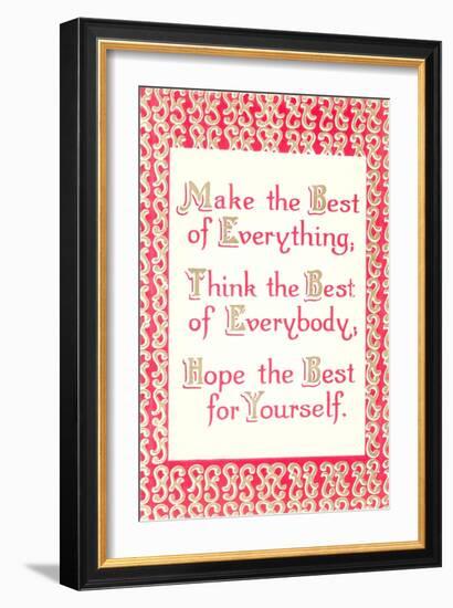 Make the Best of It-null-Framed Art Print