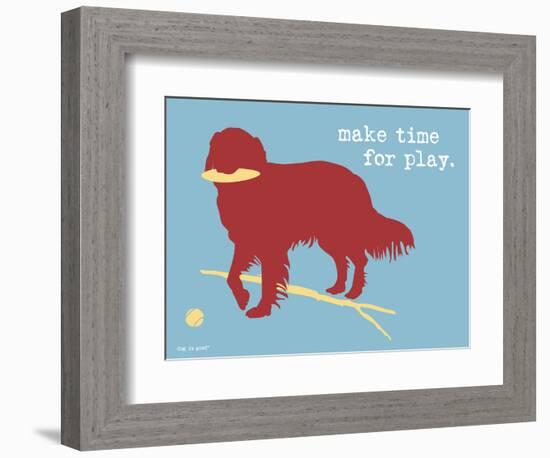 Make Time For Play-Dog is Good-Framed Premium Giclee Print