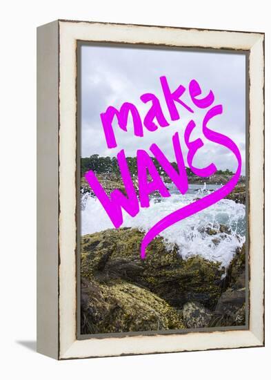 Make waves-Kimberly Glover-Framed Premier Image Canvas