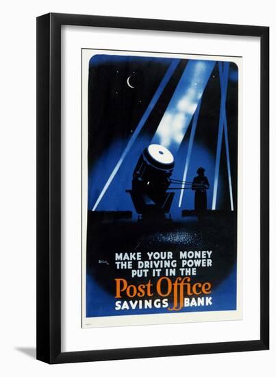 Make Your Money the Driving Power, Put it in the Post Office Savings Bank-Pat Keely-Framed Art Print