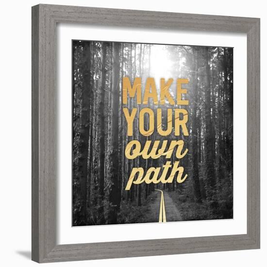 Make Your Own Path-OnRei-Framed Art Print