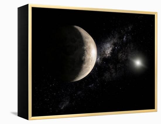 Makemake, a Plutoid Located in a Region Beyond Neptune-Stocktrek Images-Framed Premier Image Canvas