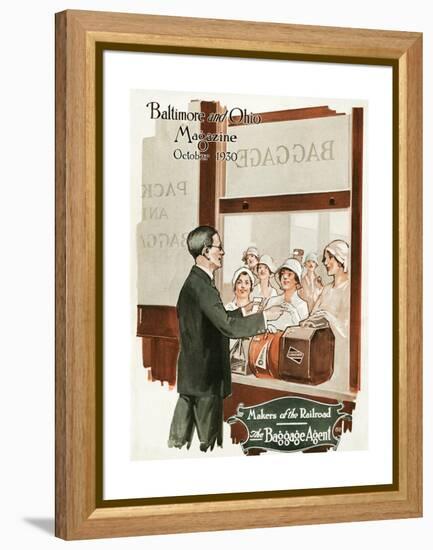 Makers of the Railroad: the Baggage Agent-Charles H. Dickson-Framed Premier Image Canvas