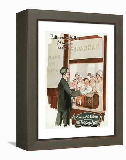 Makers of the Railroad: the Baggage Agent-Charles H. Dickson-Framed Premier Image Canvas