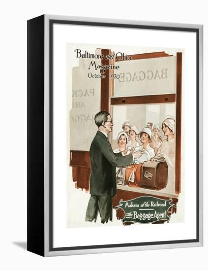 Makers of the Railroad: the Baggage Agent-Charles H. Dickson-Framed Premier Image Canvas