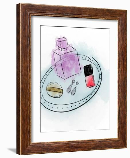 Makeup Tray-Anna Quach-Framed Art Print