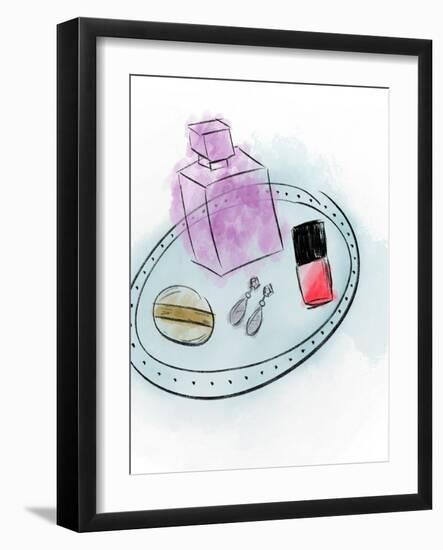 Makeup Tray-Anna Quach-Framed Art Print