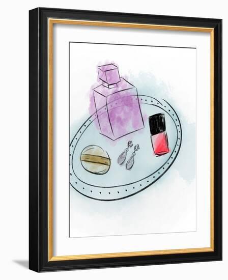 Makeup Tray-Anna Quach-Framed Art Print