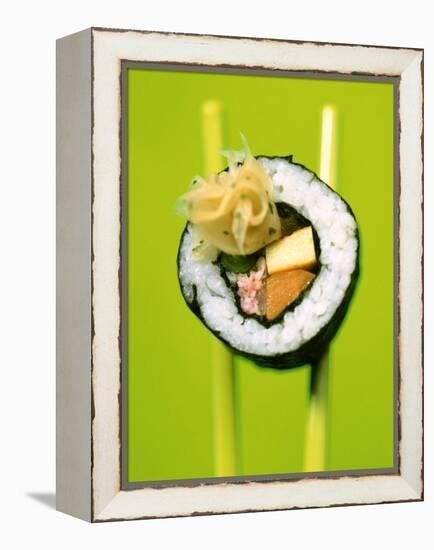 Maki-Sushi with Crabmeat, Scrambled Egg and Tuna-Hartmut Kiefer-Framed Premier Image Canvas