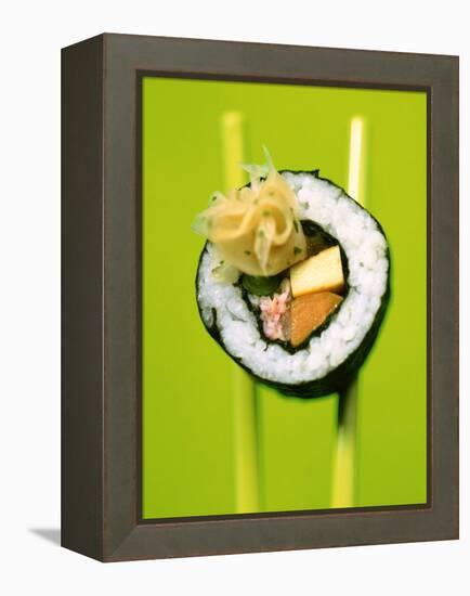 Maki-Sushi with Crabmeat, Scrambled Egg and Tuna-Hartmut Kiefer-Framed Premier Image Canvas