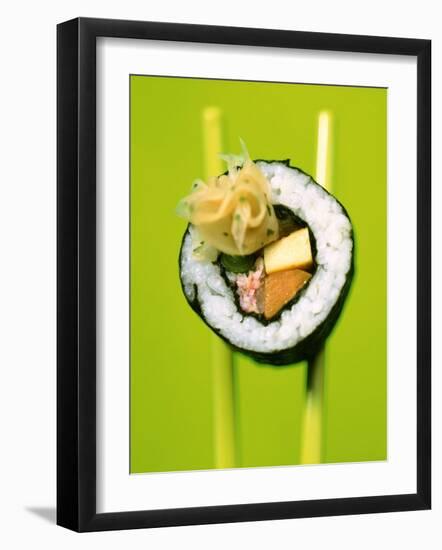 Maki-Sushi with Crabmeat, Scrambled Egg and Tuna-Hartmut Kiefer-Framed Photographic Print