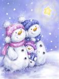 Snowman Family-MAKIKO-Giclee Print
