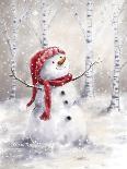 Snowman in Wood-MAKIKO-Giclee Print