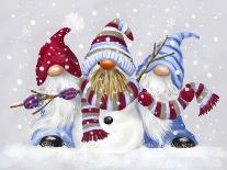Christmas Gnomes with rabbit-MAKIKO-Giclee Print