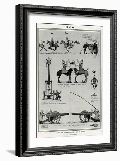 Making a German Officers Mess a Success-William Heath Robinson-Framed Art Print