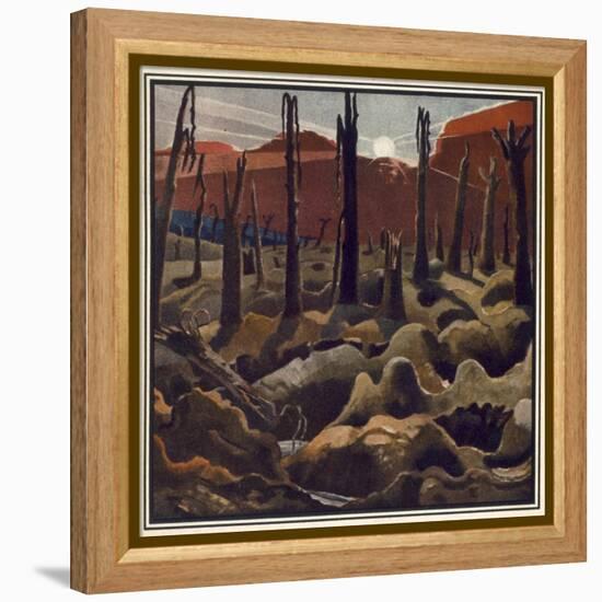 Making a New World, British Artists at the Front, Continuation of the Western Front, c.1918-Paul Nash-Framed Premier Image Canvas