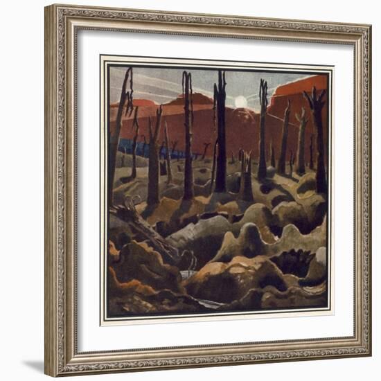 Making a New World, British Artists at the Front, Continuation of the Western Front, c.1918-Paul Nash-Framed Giclee Print