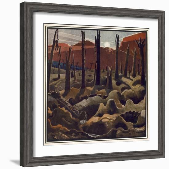 Making a New World, British Artists at the Front, Continuation of the Western Front, c.1918-Paul Nash-Framed Giclee Print