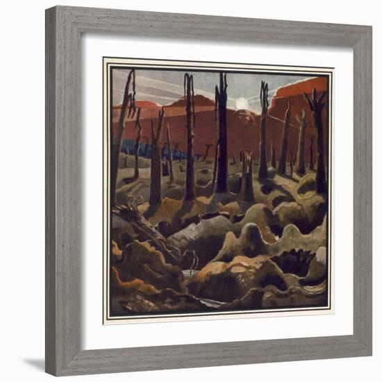 Making a New World, British Artists at the Front, Continuation of the Western Front, c.1918-Paul Nash-Framed Giclee Print