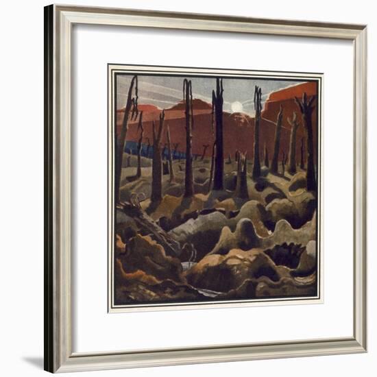 Making a New World, British Artists at the Front, Continuation of the Western Front, c.1918-Paul Nash-Framed Giclee Print
