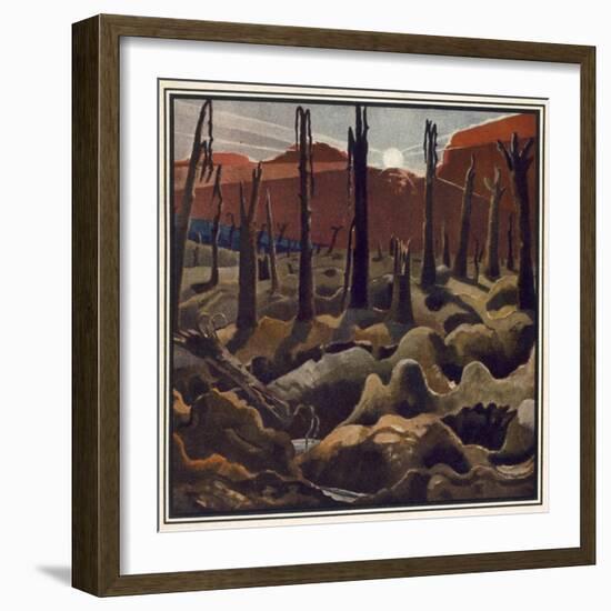 Making a New World, British Artists at the Front, Continuation of the Western Front, c.1918-Paul Nash-Framed Giclee Print