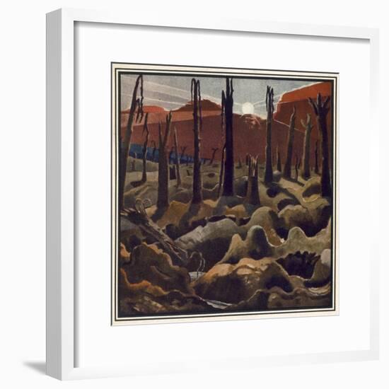 Making a New World, British Artists at the Front, Continuation of the Western Front, c.1918-Paul Nash-Framed Giclee Print