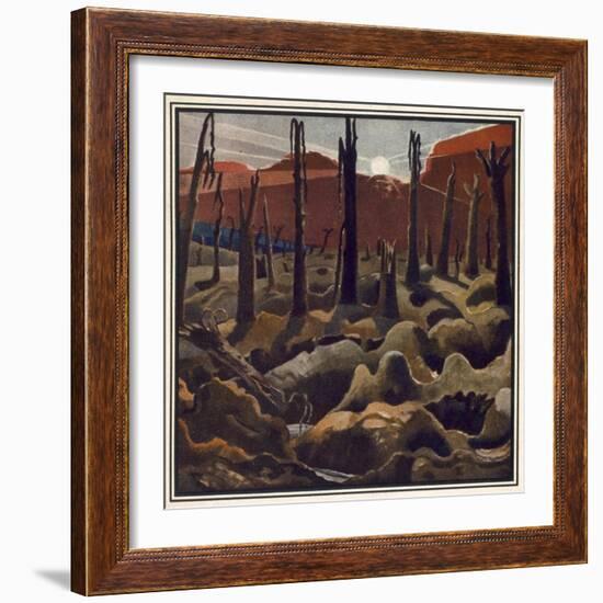 Making a New World, British Artists at the Front, Continuation of the Western Front, c.1918-Paul Nash-Framed Giclee Print