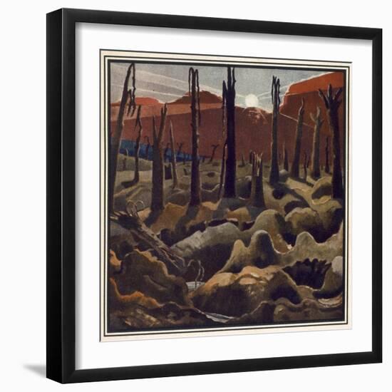 Making a New World, British Artists at the Front, Continuation of the Western Front, c.1918-Paul Nash-Framed Giclee Print