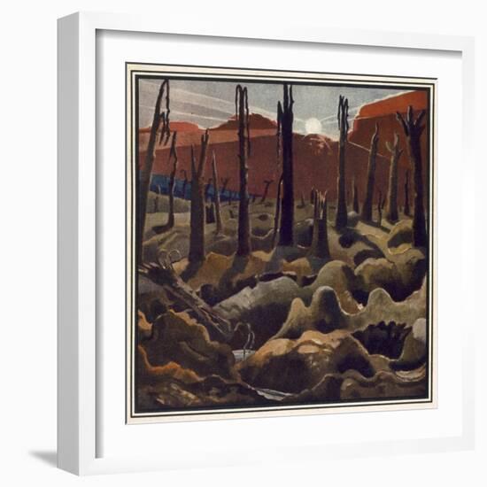 Making a New World, British Artists at the Front, Continuation of the Western Front, c.1918-Paul Nash-Framed Giclee Print