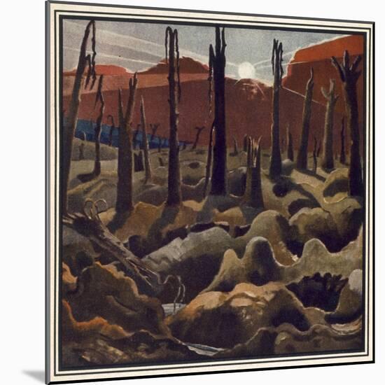 Making a New World, British Artists at the Front, Continuation of the Western Front, c.1918-Paul Nash-Mounted Giclee Print