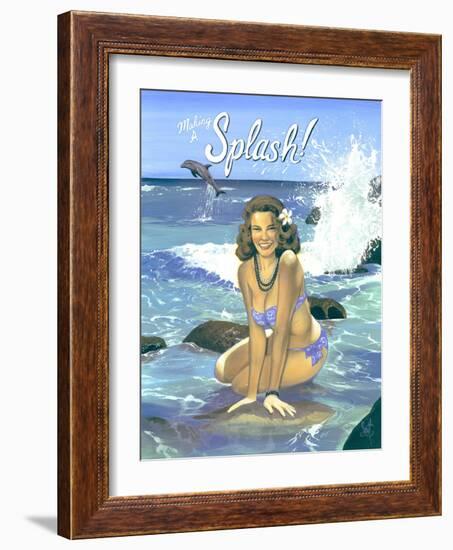 Making a Splash-Scott Westmoreland-Framed Art Print