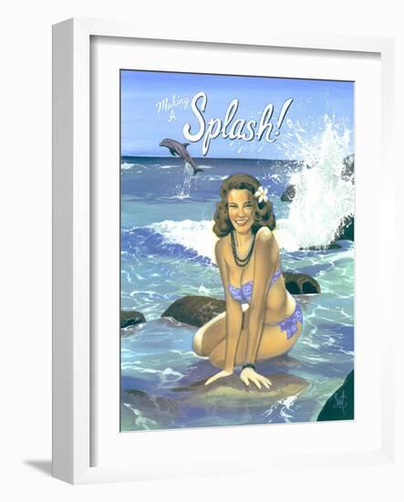 Making a Splash-Scott Westmoreland-Framed Art Print