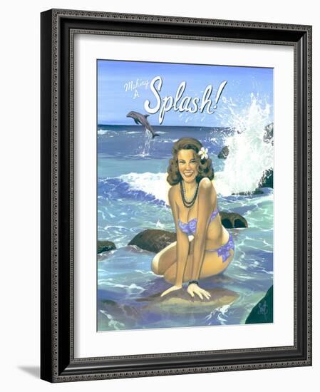 Making a Splash-Scott Westmoreland-Framed Art Print