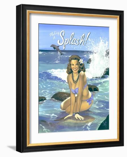 Making a Splash-Scott Westmoreland-Framed Art Print