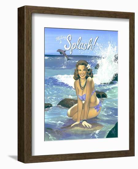 Making a Splash-Scott Westmoreland-Framed Premium Giclee Print