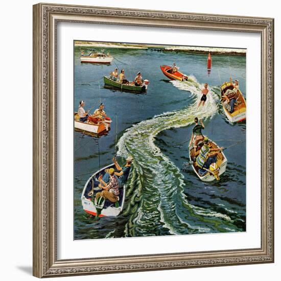 "Making a Wake", July 26, 1958-Ben Kimberly Prins-Framed Giclee Print