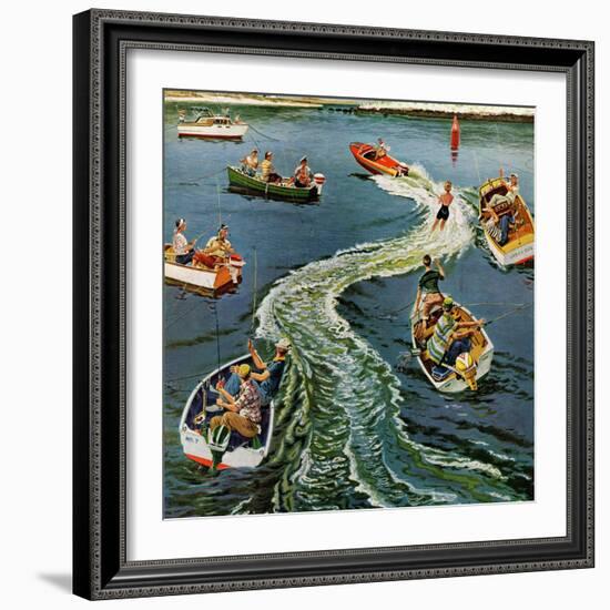 "Making a Wake", July 26, 1958-Ben Kimberly Prins-Framed Giclee Print