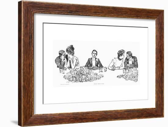 Making Bread Pills-Charles Dana Gibson-Framed Giclee Print