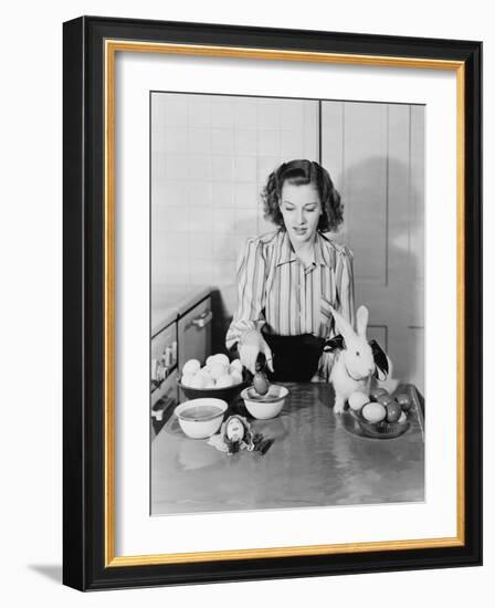 Making Colorful Eggs for Easter-null-Framed Photo