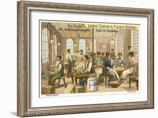 Making Dolls: Manufacturing Ball Joints and Stuffing-null-Framed Giclee Print