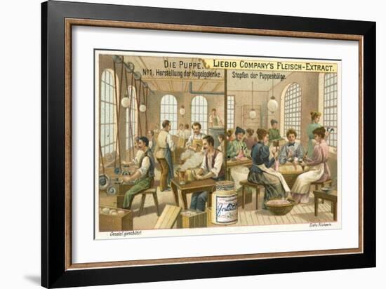 Making Dolls: Manufacturing Ball Joints and Stuffing-null-Framed Giclee Print
