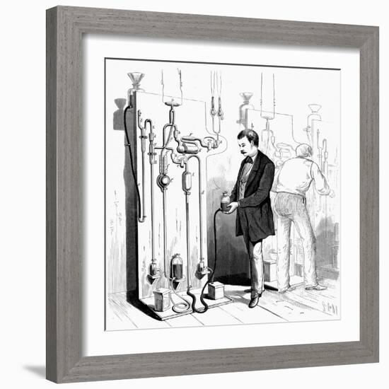 Making Edison Light Bulbs, 1880-null-Framed Giclee Print