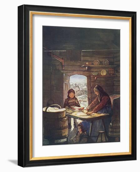 Making Flat Bread-Nico Jungman-Framed Art Print