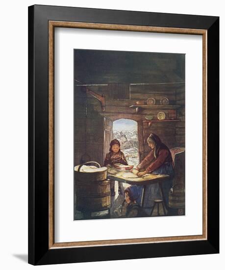 Making Flat Bread-Nico Jungman-Framed Premium Giclee Print