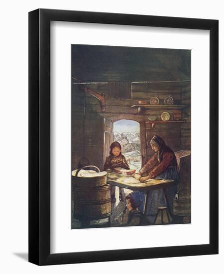 Making Flat Bread-Nico Jungman-Framed Premium Giclee Print